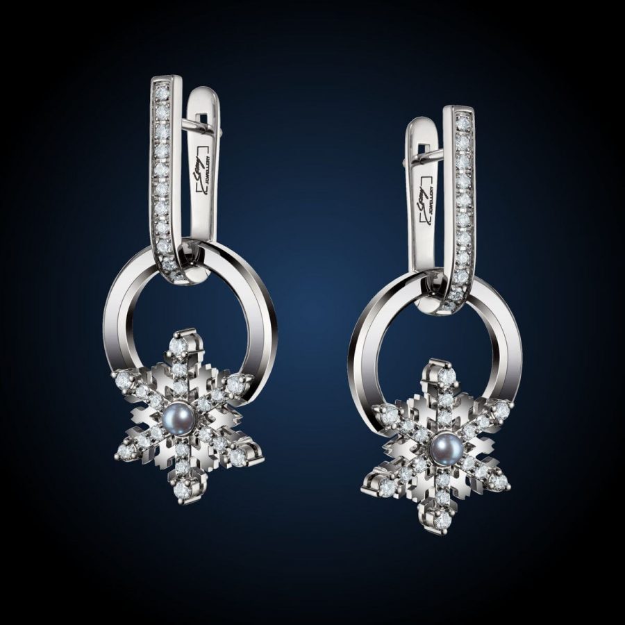 Earrings «Snowflake»