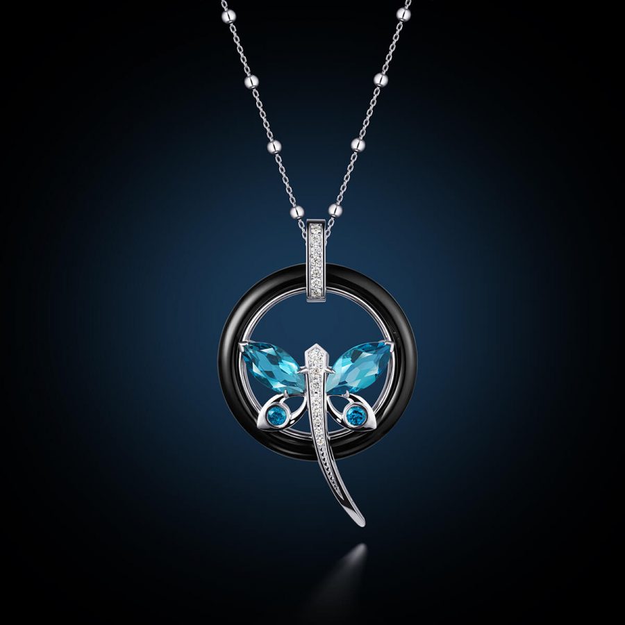 Necklace "Dragonfly"