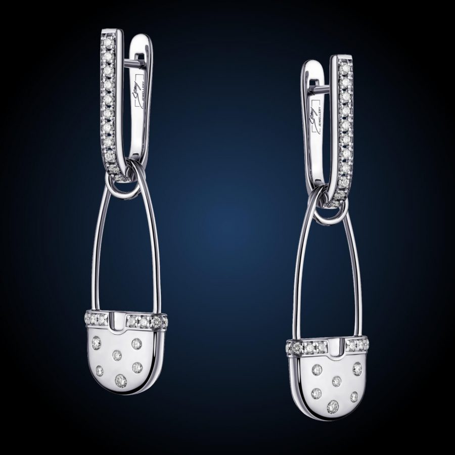 Earrings "Pin"