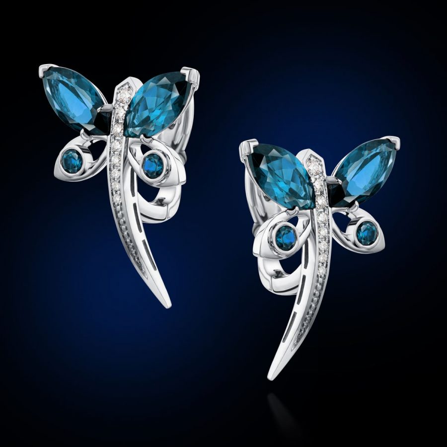 Earrings "Dragonfly"
